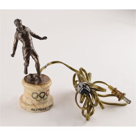 Lot #3044  Berlin 1936 Summer Olympics Soccer Lamp - Image 3