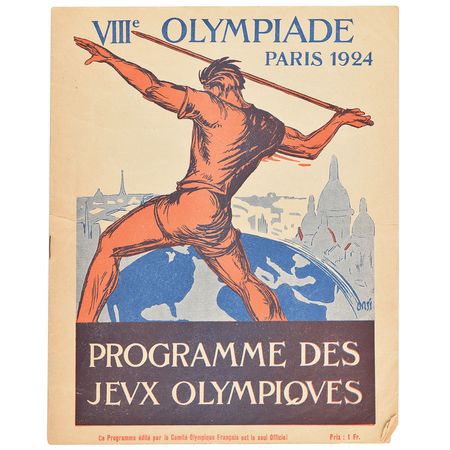 Lot #3028  Paris 1924 Summer Olympics Opening