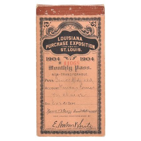 Lot #3007  St. Louis 1904 Exposition and Olympics Ticket Booklet - Image 1