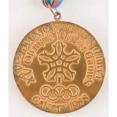 Lot #3105  Calgary 1988 Winter Olympics Gold Winner's Medal - Image 2