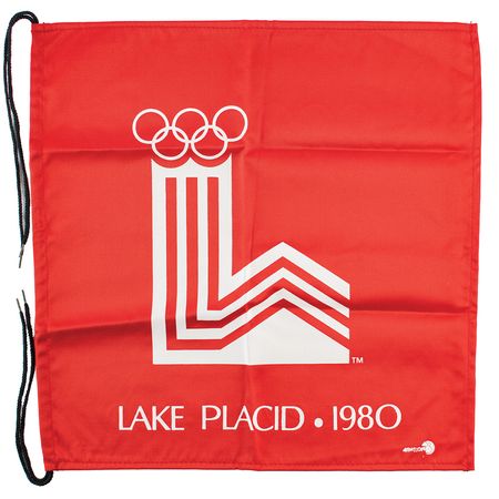 Lot #3093  Lake Placid 1980 Winter Olympics Gate Flag - Image 1