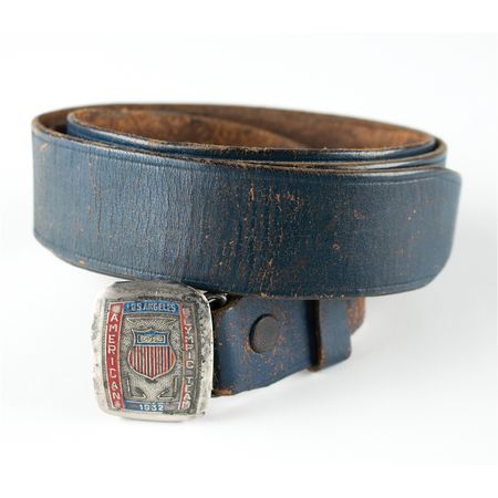 Lot #3036  Los Angeles 1932 Summer Olympics U.S. Team Belt - Image 2