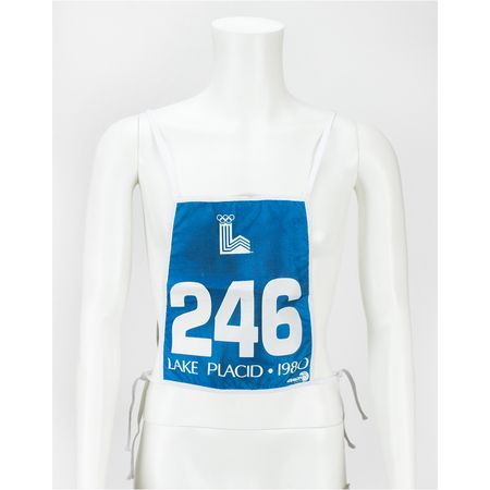 Lot #3090  Lake Placid 1980 Winter Olympics Bib - Image 1
