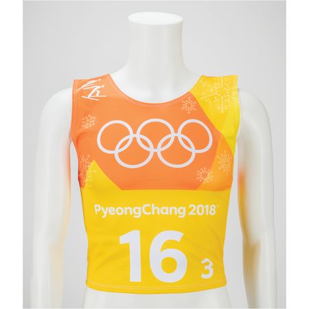 Lot #3149  PyeongChang 2018 Winter Olympics Bib - Image 1