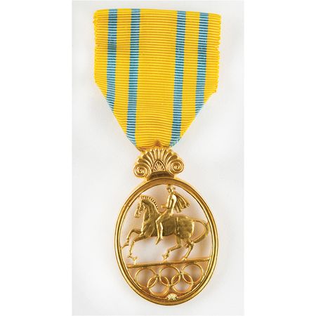 Lot #3058  Stockholm 1956 Summer Olympics Order of Merit Badge - Image 1