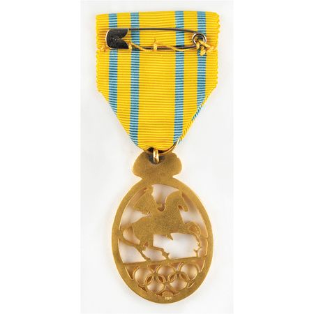 Lot #3058  Stockholm 1956 Summer Olympics Order of Merit Badge - Image 2