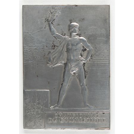 Lot #3005  Paris 1900 Olympics Winner?s Medal for Gymnastics - Image 2