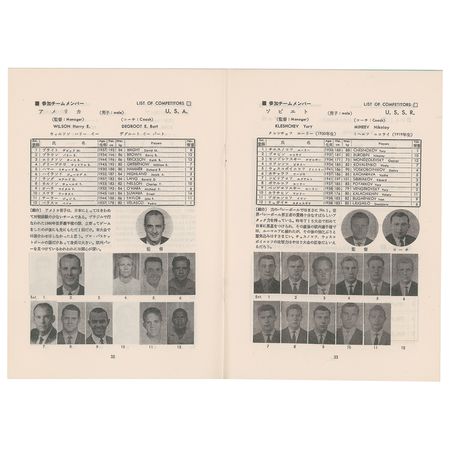 Lot #3072  Tokyo 1964 Summer Olympics Program for Volleyball - Image 2