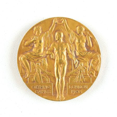 Lot #3014  London 1908 Olympics Gold Winner's Medal - Image 1