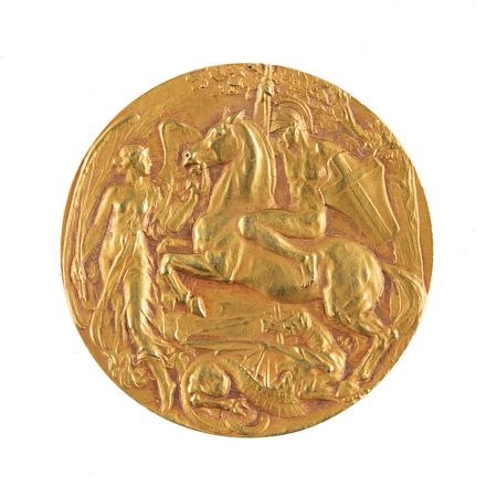 Lot #3014  London 1908 Olympics Gold Winner's Medal - Image 2