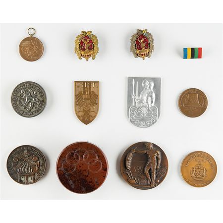 Lot #3046  Olympics Group of (12) Badges, Pins,