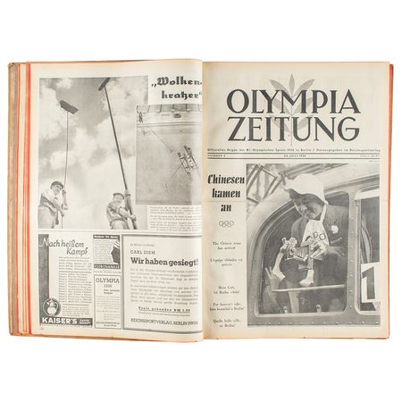 Lot #3040  Berlin 1936 Olympics Newspapers