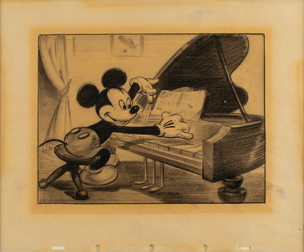 Mickey Mouse concept drawing from Orphan's Benefit | RR Auction