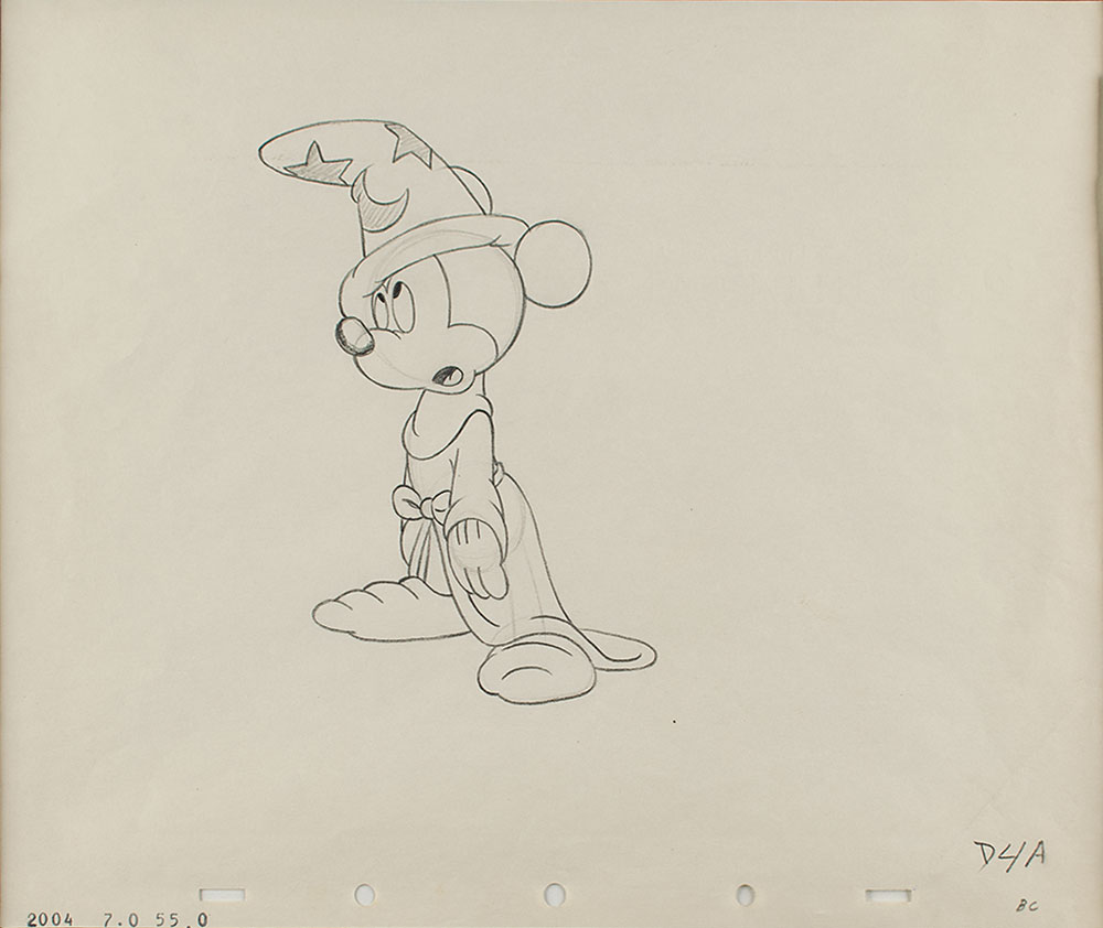 Mickey Mouse production drawing from Fantasia | RR Auction