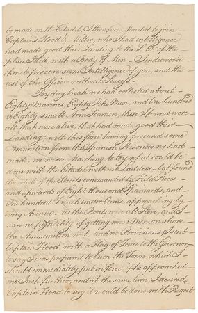 Lot #311 Horatio Nelson: Horatio Nelson’s retained report on the 1797 battle that took his arm - Image 3