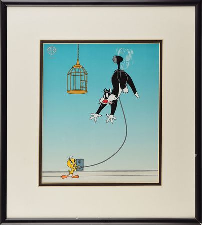 Lot #969 Sylvester and Tweety serigraph cel for Sylvester Unplugged Limited Edition Cel - Image 2