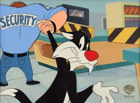 Lot #1102 Sylvester production cel from an Orange Crush television commercial Production Cel - Image 1