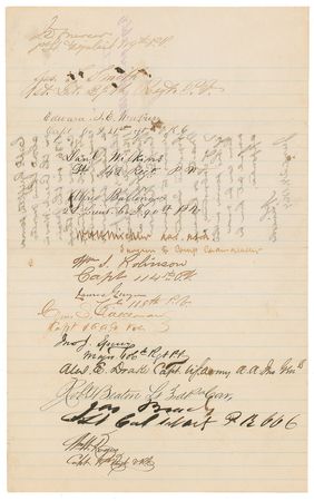 Lot #31 Abraham Lincoln: Lincoln endorses the promotion of a wounded captain, who raised a volunteer company when 