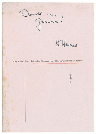 Lot #439 Hermann Hesse Ticket - Image 1