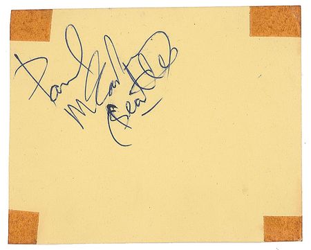 Lot #533 Beatles: McCartney, Paul Signature - Image 1