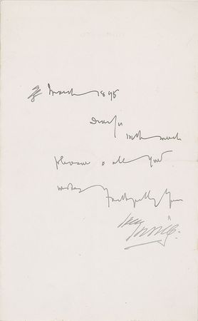 Lot #455 Bram Stoker and Henry Irving Signed Letter - Image 1