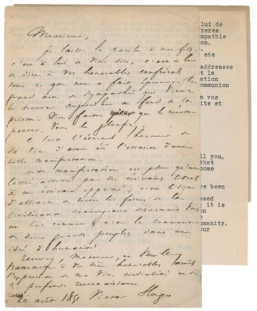 Lot #422 Victor Hugo: 