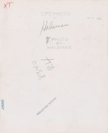 Lot #671 Marilyn Monroe by Philippe Halsman: Halsman captures a young Monroe for LIFE in 1949: 'Eight Girls Try Out Mixed Emotions' - Image 2