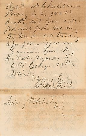 Lot #26 Franklin Pierce Handwritten Letter Signed - Image 3