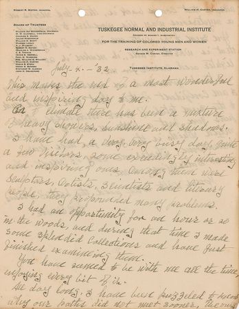 Lot #172 George Washington Carver Handwritten Letter Signed - Image 2