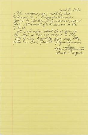 Lot #205 J. Edgar Hoover: 25 items signed by J. Edgar Hoover?the archive of a lifelong FBI secretary - Image 3