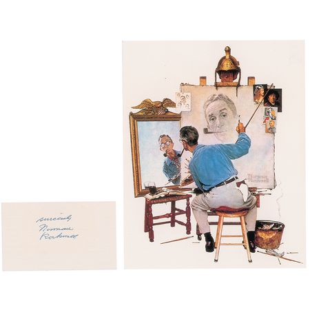 Lot #408 Norman Rockwell Signature - Image 2