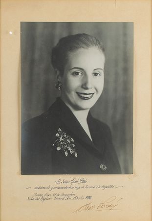 Lot #187 Eva Peron Signed Photograph - Image 1