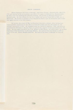 Lot #219 Simon Cameron Handwritten Letter Signed - Image 3