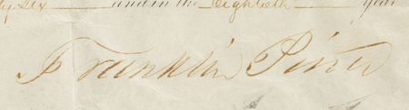 Lot #27 Franklin Pierce and Jefferson Davis: Desirable Pierce-Davis commission for the future Chief of Engineers - Image 2