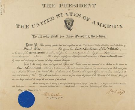 Lot #149 William H. Taft Signed Document - Image 1