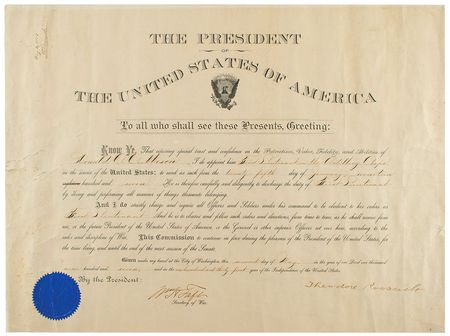Lot #59 Theodore Roosevelt and William H. Taft Signed Document - Image 1