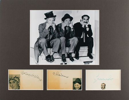 Lot #669 Marx Brothers Signatures - Image 1