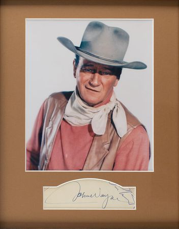 Lot #678 John Wayne Signature - Image 1