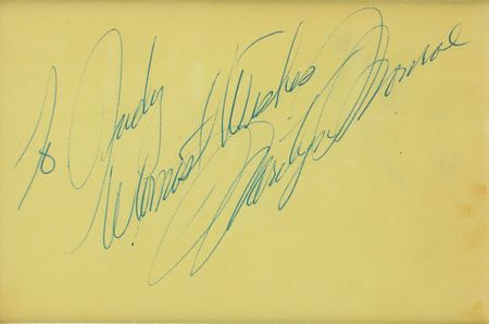 Lot #673 Marilyn Monroe Signature - Image 2