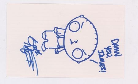 Lot #1135 Seth MacFarlane Sketch - Image 1