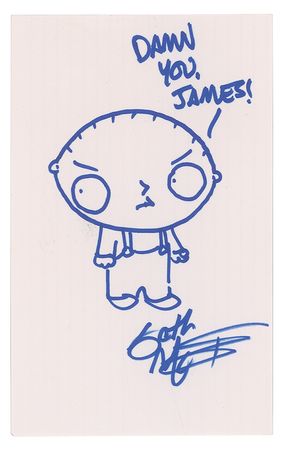 Lot #1135 Seth MacFarlane Sketch - Image 2