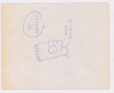 Lot #1136 Matt Groening Sketch - Image 1