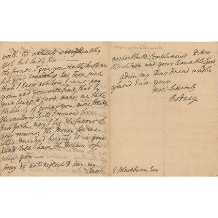 Lot #325 George Brydges Rodney, 1st Baron Rodney Handwritten Letter Signed - Image 2