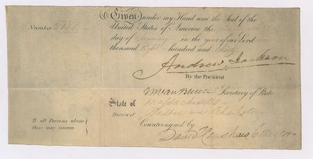 Lot #12 Andrew Jackson and Martin Van Buren