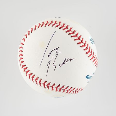 Lot #215 Joe Biden and Hillary Clinton Baseball - Image 2