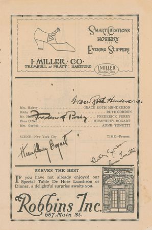 Lot #651 Humphrey Bogart: Incredible early Bogart autograph - Image 2