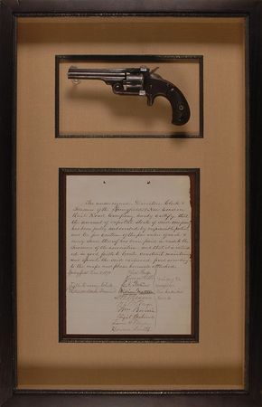 Lot #203 Horace Smith and Daniel B. Wesson: Extremely scarce Smith and Wesson railroad document - Image 1