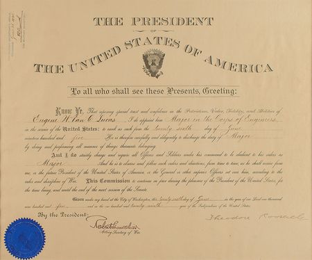 Lot #57 Theodore Roosevelt Signed Document - Image 1