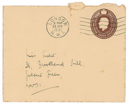 Lot #460 H. G. Wells: Wells passes on a birthday party—