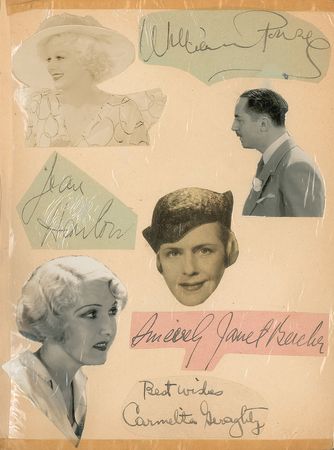 Lot #676 Vintage Hollywood: Amazing who's who of vintage Hollywood, highlighted by Harlow, Disney, Wayne, Garland, and many more! - Image 1